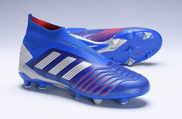 Adidas Predator 19.1 FG Blue Red Without Laces - SocSports