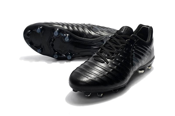 Nike Tiempo Legend VII FG Soccer Cleats All Black - SocSports