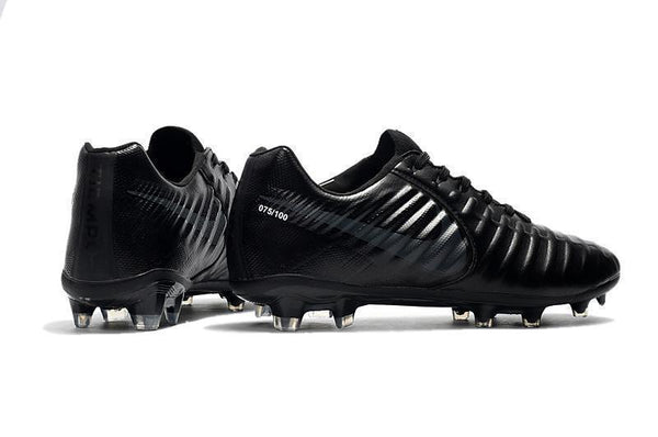 Nike Tiempo Legend VII FG Soccer Cleats All Black - SocSports