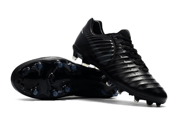 Nike Tiempo Legend VII FG Soccer Cleats All Black - SocSports