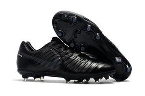 Nike Tiempo Legend VII FG Soccer Cleats All Black - SocSports