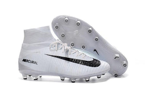Nike Mercurial Superfly V AG Soccer Cleats White Black - SocSports