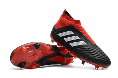 Adidas Predator 18+ FG Soccer Cleats Solar Red Core Black White - SocSports