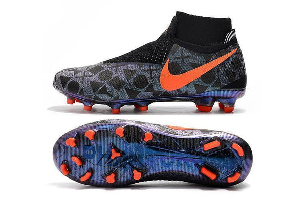 Nike Phantom Vision Elite DF FG Black Orange - SocSports