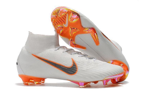 NIKE Mercurial Superfly VI 360 Elite FG White Orange - SocSports