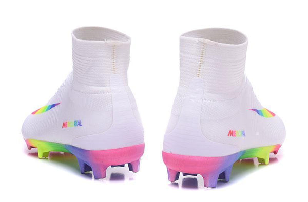 Nike Mercurial Superfly V FG Soccer Cleats True White Colourful - SocSports