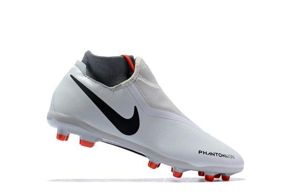 Nike Phantom Vision Elite DF FG Soccer Cleats White Orange Black - SocSports