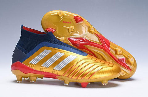Adidas Predator 19.1 FG Orange Blue no Lace - SocSports