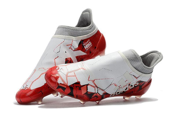 Adidas X 17+ Purechaos FG Soccer Cleats White Solar Red - SocSports
