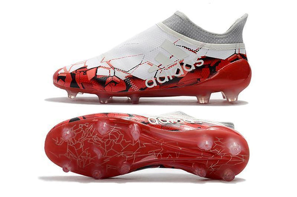 Adidas X 17+ Purechaos FG Soccer Cleats White Solar Red - SocSports