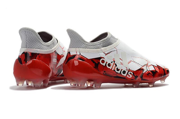 Adidas X 17+ Purechaos FG Soccer Cleats White Solar Red - SocSports