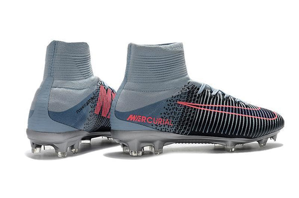 Nike Mercurial Superfly V FG Soccer Cleats Black Grey Chrome - SocSports