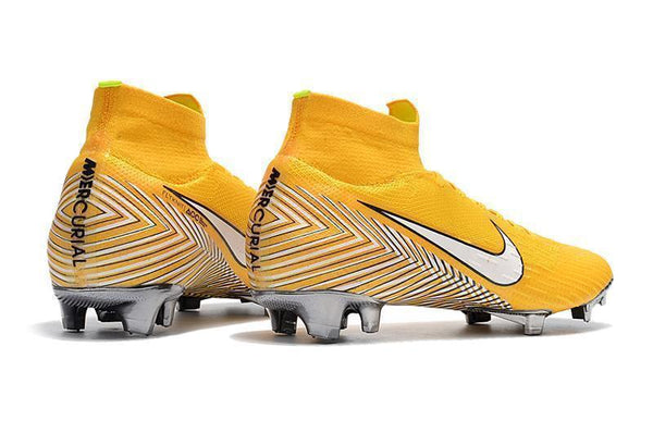 NIKE Mercurial Superfly VI 360 Elite Neymar FG Yellow White High Cut - SocSports