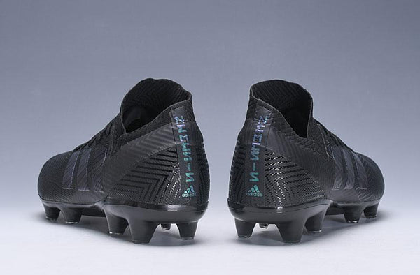 ADIDAS NEMEZIZ MESSI 18+ FIRM GROUND CLEATS BLACK ALL BLACK - SocSports