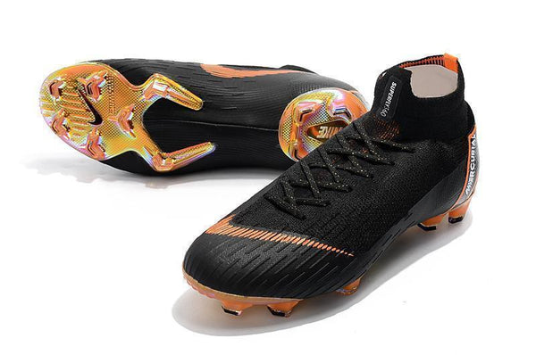 Nike Mercurial Superfly VI 360 Elite FG Soccer Cleats Black Orange - SocSports