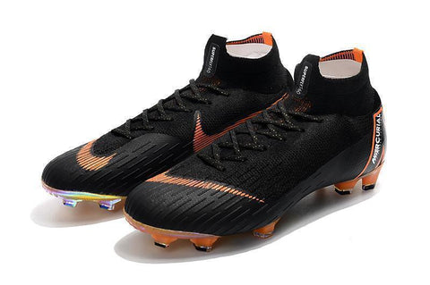 Nike Mercurial Superfly VI 360 Elite FG Soccer Cleats Black Orange - SocSports