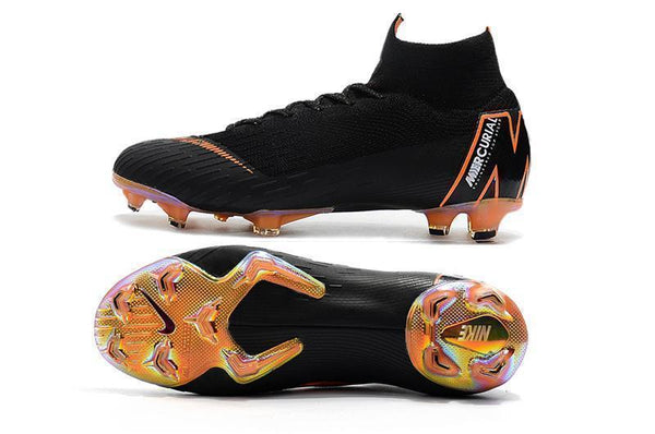 Nike Mercurial Superfly VI 360 Elite FG Soccer Cleats Black Orange - SocSports