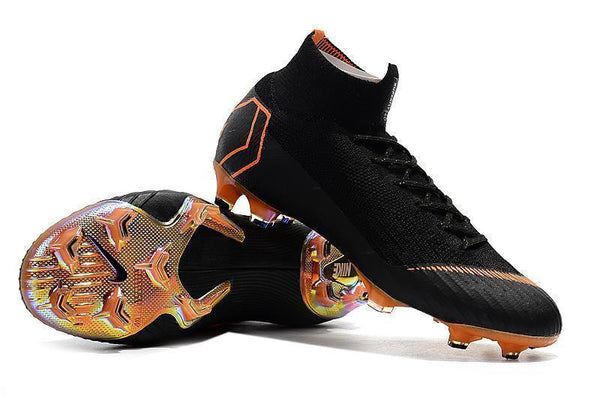 Nike Mercurial Superfly VI 360 Elite FG Soccer Cleats Black Orange - SocSports