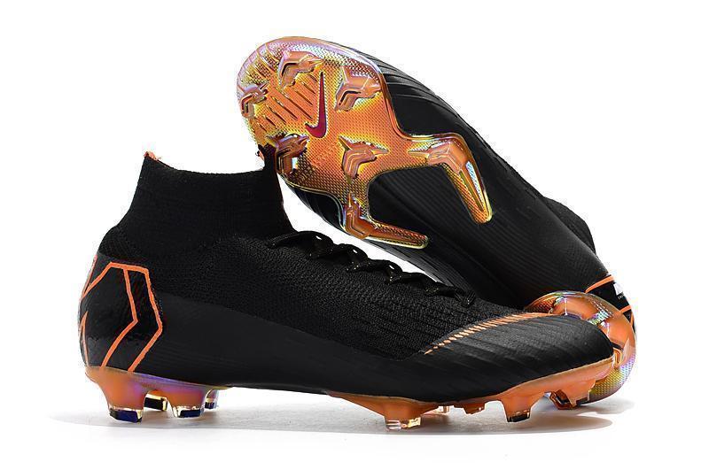 Nike Mercurial Superfly VI 360 Elite FG Soccer Cleats Black Orange - SocSports