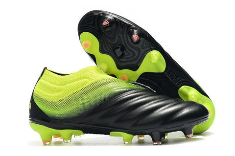 Adidas Copa 19+ FG Black Yellow Green - SocSports