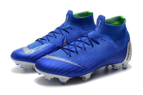 NIKE Mercurial Superfly VI 360 Elite FG Blue Silver - SocSports