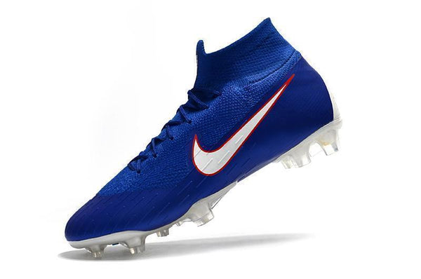 NIKE Mercurial Superfly VI 360 Elite FG Blue White Orange Lining - SocSports