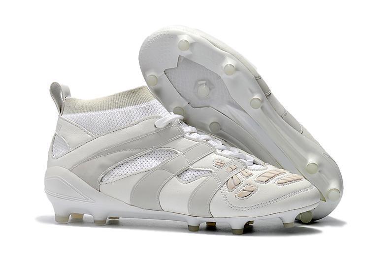 Adidas Predator Accelerator David Beckham FG Soccer Cleats White - SocSports