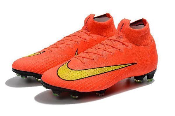 NIKE Mercurial Superfly VI 360 Elite FG Orange Yellow - SocSports