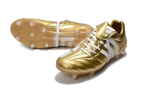 Adidas Predator Mania Champagne FG Soccer Cleats Golden White - SocSports