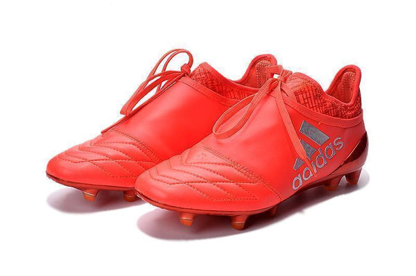 Adidas X 16+ Purechaos FG Soccer Cleats Ground Red Silver - SocSports