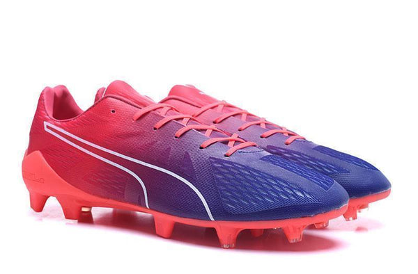 PUMA evoSPEED Fresh 2.0 FG Soccer Cleats Bright Plasma True Blue