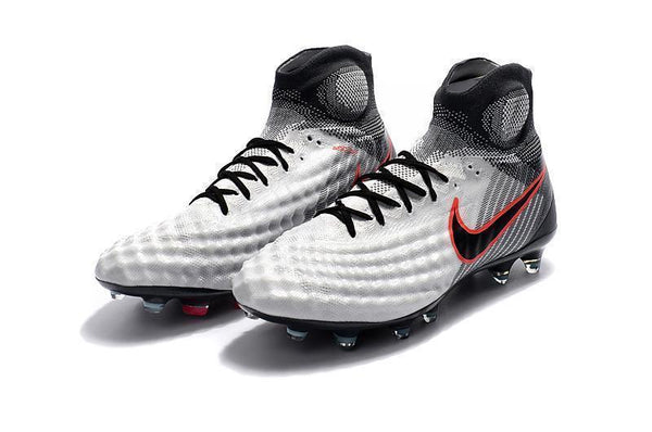 Nike Magista obra II FG White Black Red - SocSports