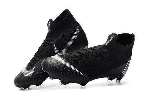 NIKE Mercurial Superfly VI 360 Elite FG Black White - SocSports