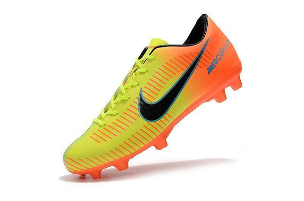 Nike Mercurial Vapor X FG Soccer Cleats Yellow Orange Green - SocSports