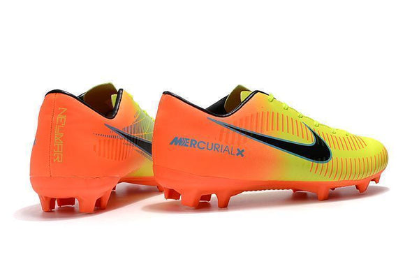 Nike Mercurial Vapor X FG Soccer Cleats Yellow Orange Green - SocSports