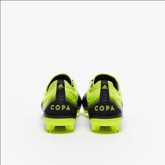 Adidas Copa 19.1 FG Black Yellow Green - SocSports