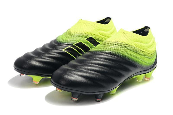 Adidas Copa 19+ FG Black Yellow Green - SocSports