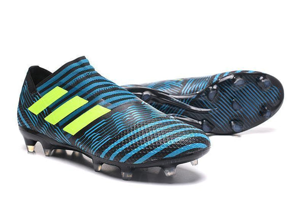 Adidas Nemeziz Messi 17+ 360 Agility FG Soccer Cleats BlackBlueYellow - SocSports