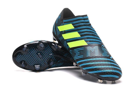 Adidas Nemeziz Messi 17+ 360 Agility FG Soccer Cleats BlackBlueYellow - SocSports