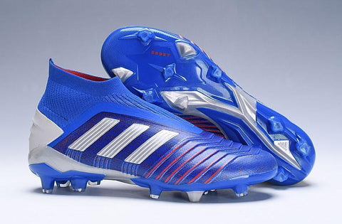 Adidas Predator 19.1 FG Blue Red Without Laces - SocSports
