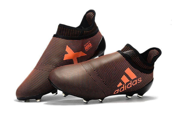 Adidas X 17+ Purechaos FG Soccer Cleats Orange Black - SocSports