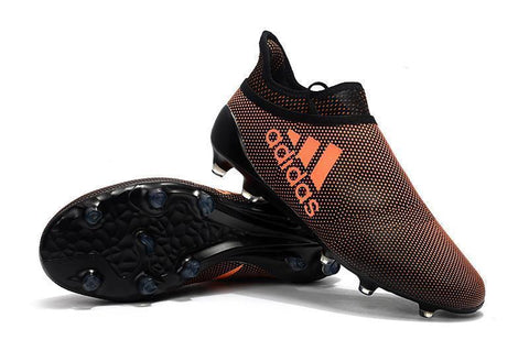 Adidas X 17+ Purechaos FG Soccer Cleats Orange Black - SocSports