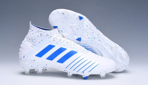 Adidas Predator 19.1 FG White Blue - SocSports