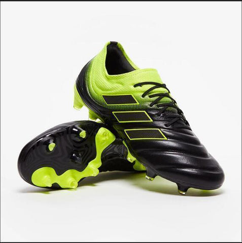 Adidas Copa 19.1 FG Black Yellow Green - SocSports