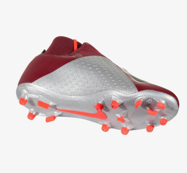 Nike Phantom Vision Elite DF FG Soccer Cleats Maroon Silver Black - SocSports