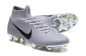 Nike Mercurial Superfly VI Elite FG Silver Black High Cut - SocSports
