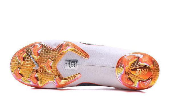 Nike Mercurial Vapor XII Elite FG whitemetal greyorange - SocSports