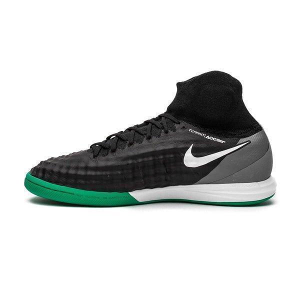Nike MagistaX Proximo II DF IC Soccer Shoes Black Green White CoolGrey - SocSports