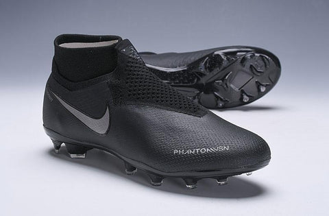 Nike Phantom VSN Elite DF FG Black SIlver - SocSports