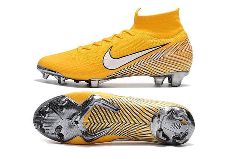 NIKE Mercurial Superfly VI 360 Elite Neymar FG Yellow White High Cut - SocSports